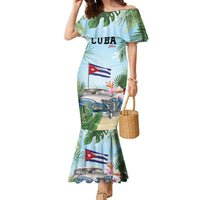 Personalized Viva Cuba Libre Family Matching Mermaid Dress and Hawaiian Shirt Libre Car Tropical Style - Wonder Print Shop