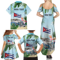 Personalized Viva Cuba Libre Family Matching Summer Maxi Dress and Hawaiian Shirt Libre Car Tropical Style - Wonder Print Shop