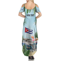 Personalized Viva Cuba Libre Family Matching Summer Maxi Dress and Hawaiian Shirt Libre Car Tropical Style - Wonder Print Shop