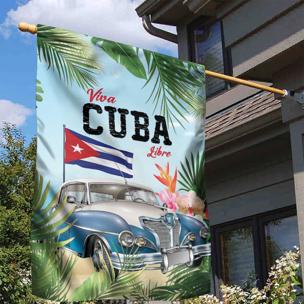Viva Cuba Libre Garden Flag Libre Car Tropical Style - Wonder Print Shop