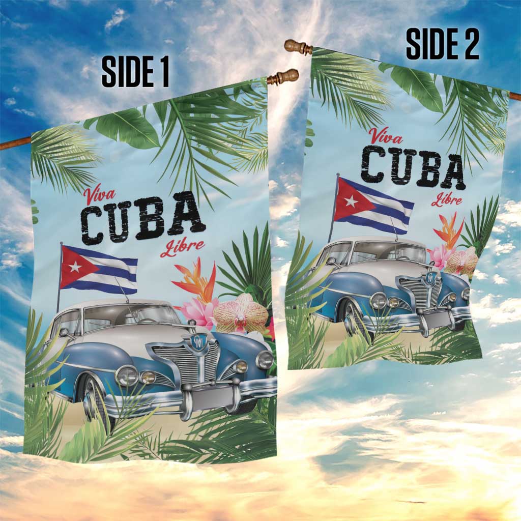 Viva Cuba Libre Garden Flag Libre Car Tropical Style - Wonder Print Shop