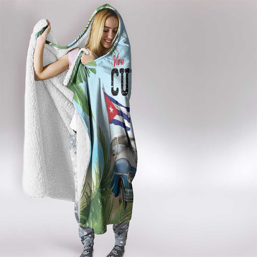 Viva Cuba Libre Hooded Blanket Libre Car Tropical Style - Wonder Print Shop