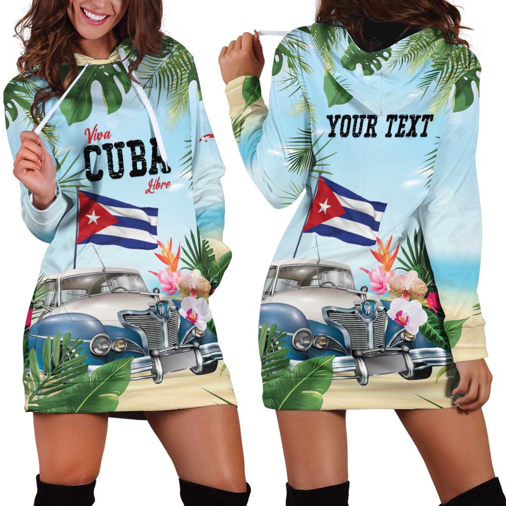 Personalized Viva Cuba Libre Hoodie Dress Libre Car Tropical Style - Wonder Print Shop