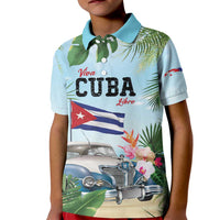 Personalized Viva Cuba Libre Kid Polo Shirt Libre Car Tropical Style - Wonder Print Shop