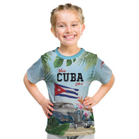 Personalized Viva Cuba Libre Kid T Shirt Libre Car Tropical Style - Wonder Print Shop