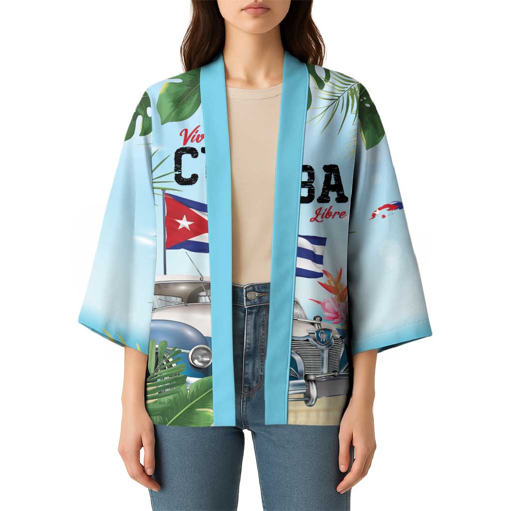 Personalized Viva Cuba Libre Kimono Libre Car Tropical Style - Wonder Print Shop