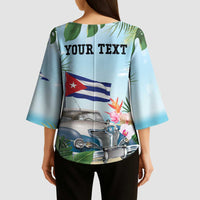 Personalized Viva Cuba Libre Kimono Sleeve Blouse Libre Car Tropical Style - Wonder Print Shop