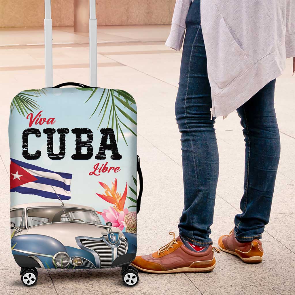 Viva Cuba Libre Luggage Cover Libre Car Tropical Style - Wonder Print Shop
