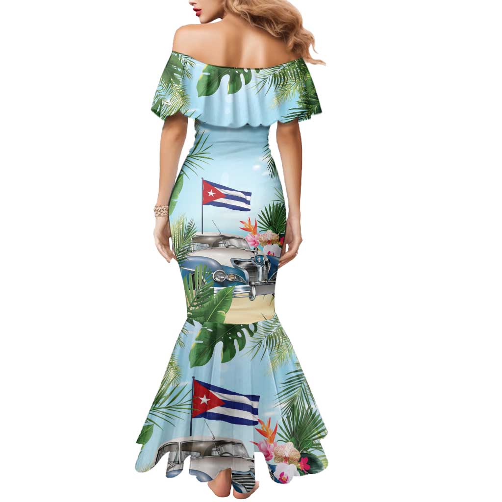 Personalized Viva Cuba Libre Mermaid Dress Libre Car Tropical Style - Wonder Print Shop