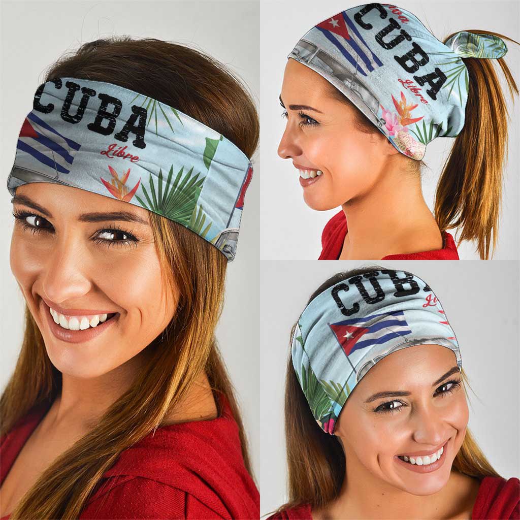 Viva Cuba Libre Neck Gaiter Libre Car Tropical Style - Wonder Print Shop