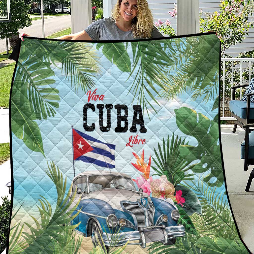 Viva Cuba Libre Quilt Libre Car Tropical Style - Wonder Print Shop