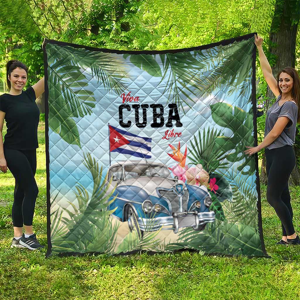 Viva Cuba Libre Quilt Libre Car Tropical Style - Wonder Print Shop