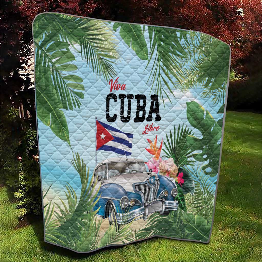 Viva Cuba Libre Quilt Libre Car Tropical Style - Wonder Print Shop