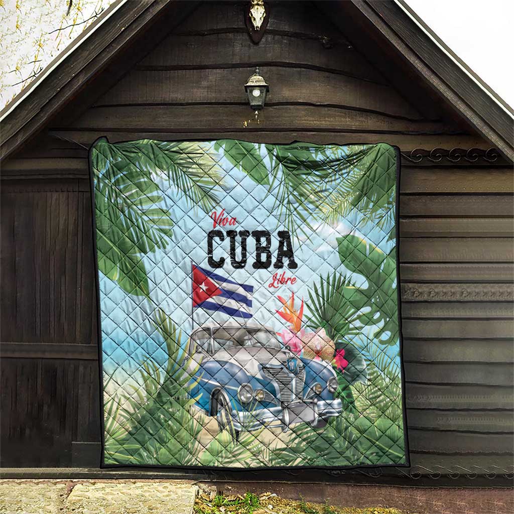 Viva Cuba Libre Quilt Libre Car Tropical Style - Wonder Print Shop
