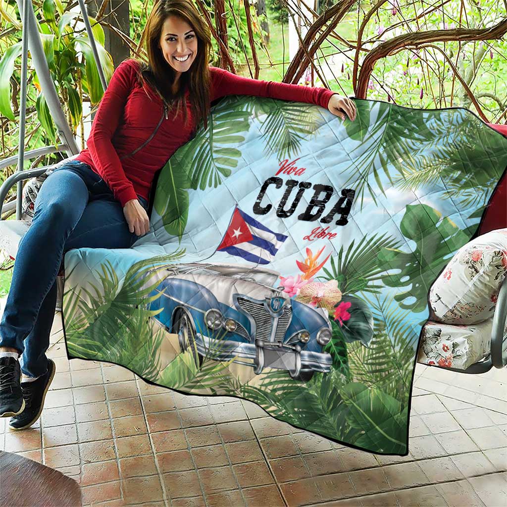 Viva Cuba Libre Quilt Libre Car Tropical Style - Wonder Print Shop