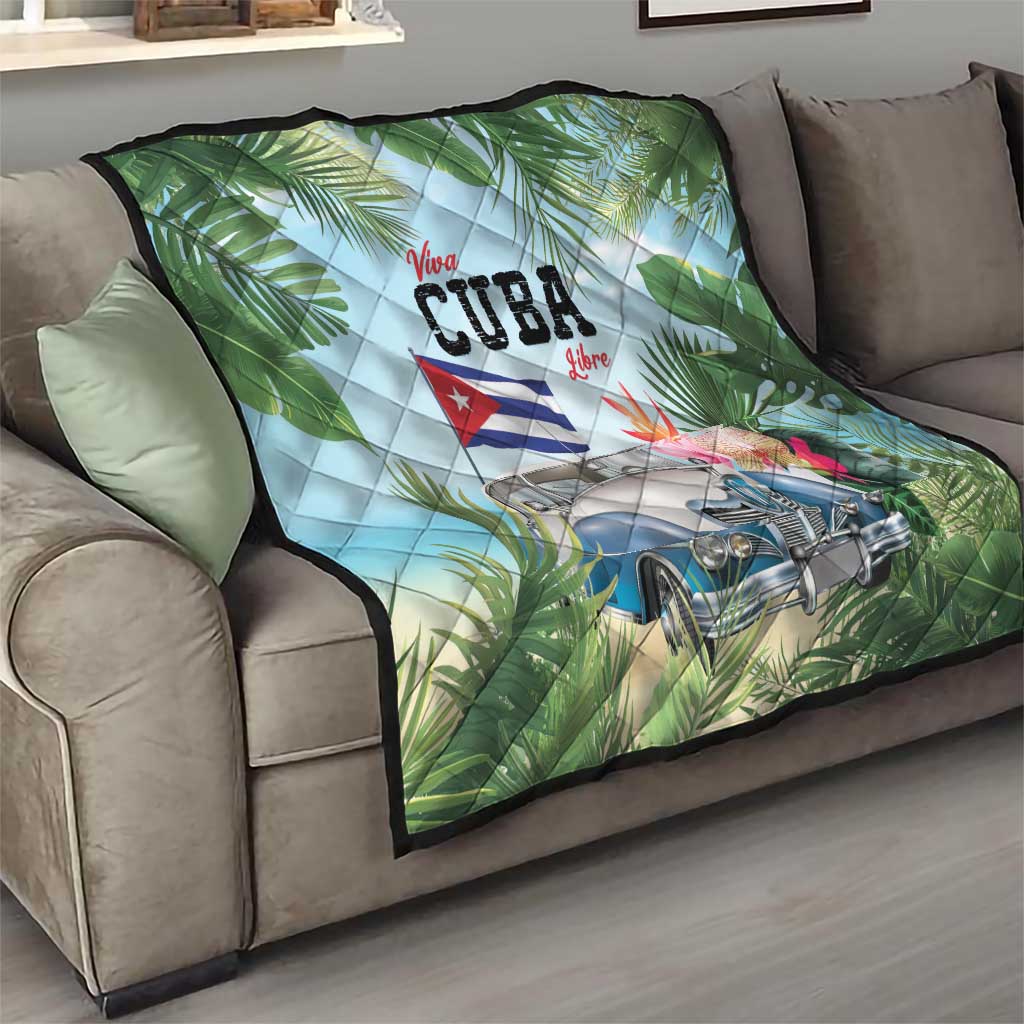 Viva Cuba Libre Quilt Libre Car Tropical Style - Wonder Print Shop