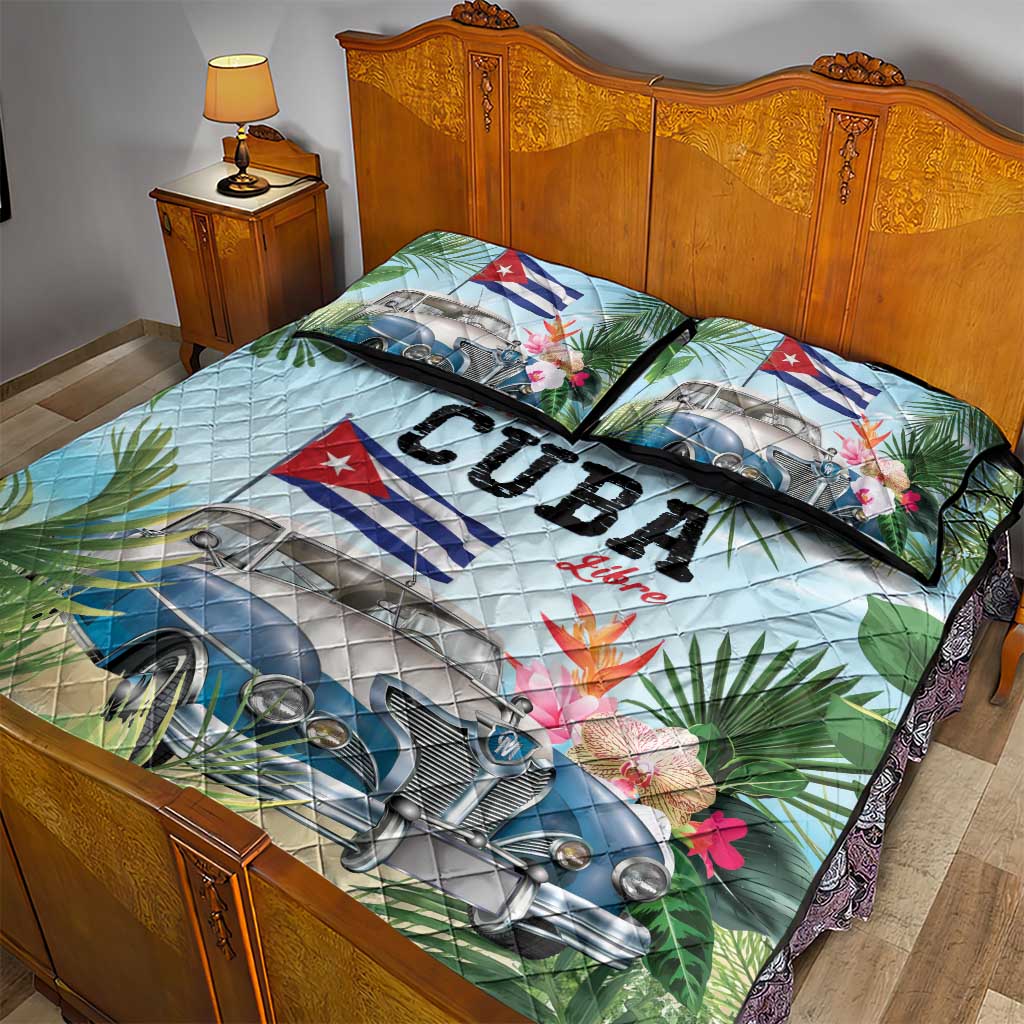 Viva Cuba Libre Quilt Bed Set Libre Car Tropical Style - Wonder Print Shop