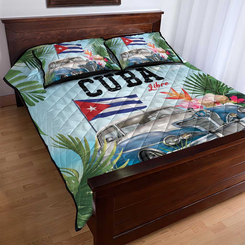 Viva Cuba Libre Quilt Bed Set Libre Car Tropical Style - Wonder Print Shop