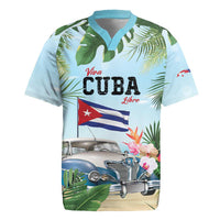 Personalized Viva Cuba Libre Rugby Jersey Libre Car Tropical Style - Wonder Print Shop