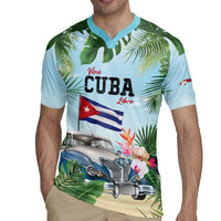 Personalized Viva Cuba Libre Rugby Jersey Libre Car Tropical Style - Wonder Print Shop