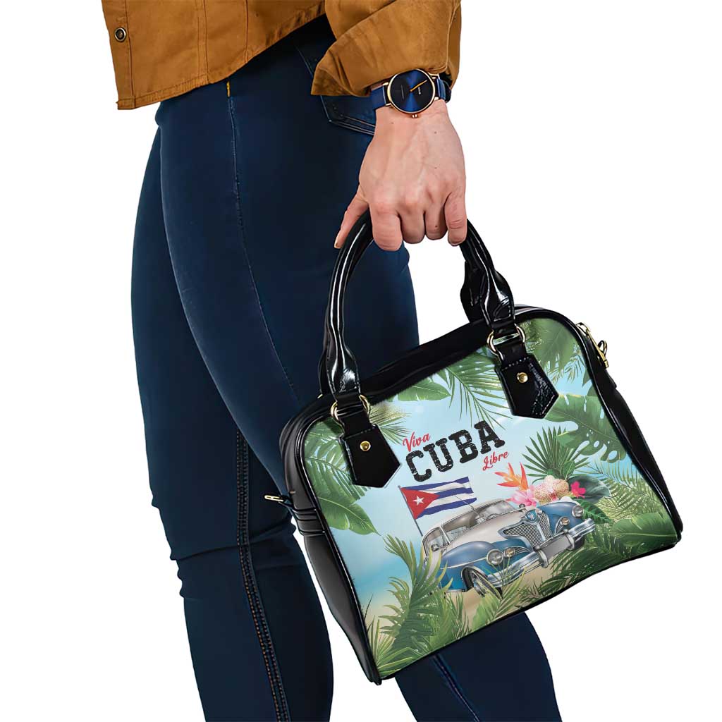 Viva Cuba Libre Shoulder Handbag Libre Car Tropical Style - Wonder Print Shop
