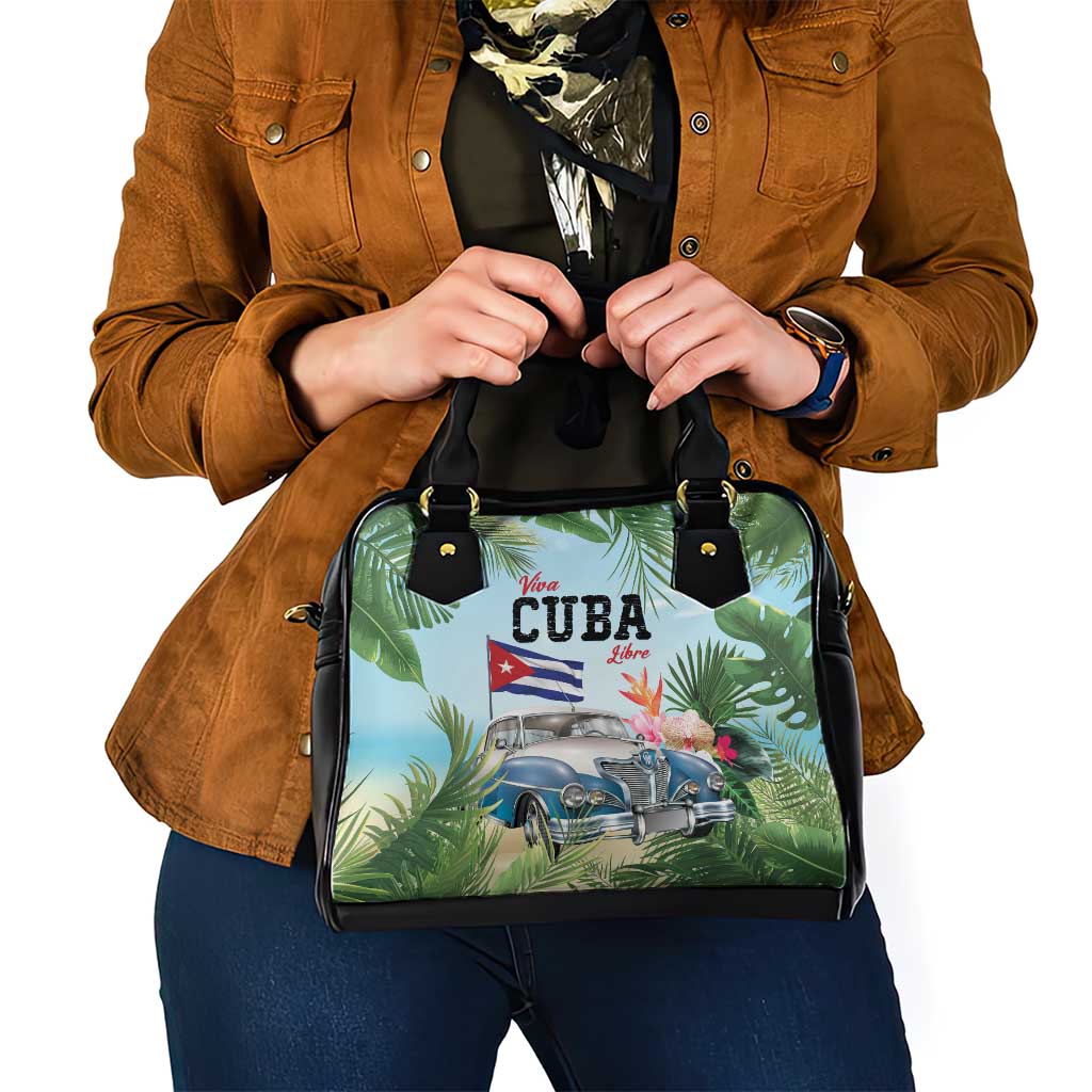Viva Cuba Libre Shoulder Handbag Libre Car Tropical Style - Wonder Print Shop