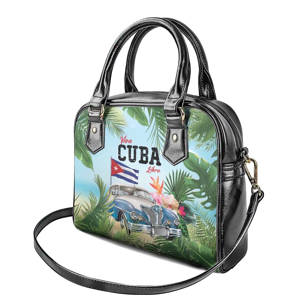 Viva Cuba Libre Shoulder Handbag Libre Car Tropical Style - Wonder Print Shop