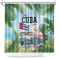 Viva Cuba Libre Shower Curtain Libre Car Tropical Style - Wonder Print Shop