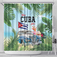 Viva Cuba Libre Shower Curtain Libre Car Tropical Style - Wonder Print Shop