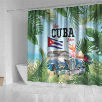 Viva Cuba Libre Shower Curtain Libre Car Tropical Style - Wonder Print Shop