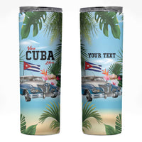 Personalized Viva Cuba Libre Skinny Tumbler Libre Car Tropical Style - Wonder Print Shop