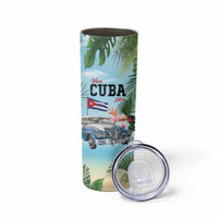 Personalized Viva Cuba Libre Skinny Tumbler Libre Car Tropical Style - Wonder Print Shop
