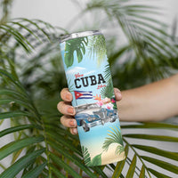 Personalized Viva Cuba Libre Skinny Tumbler Libre Car Tropical Style - Wonder Print Shop