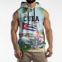 Personalized Viva Cuba Libre Sleeveless Hoodie Libre Car Tropical Style - Wonder Print Shop