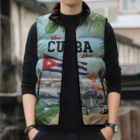 Personalized Viva Cuba Libre Sleeveless Puffer Jacket Libre Car Tropical Style - Wonder Print Shop
