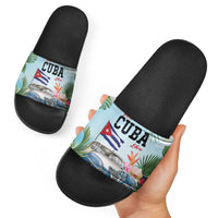 Viva Cuba Libre Slide Sandals Libre Car Tropical Style - Wonder Print Shop