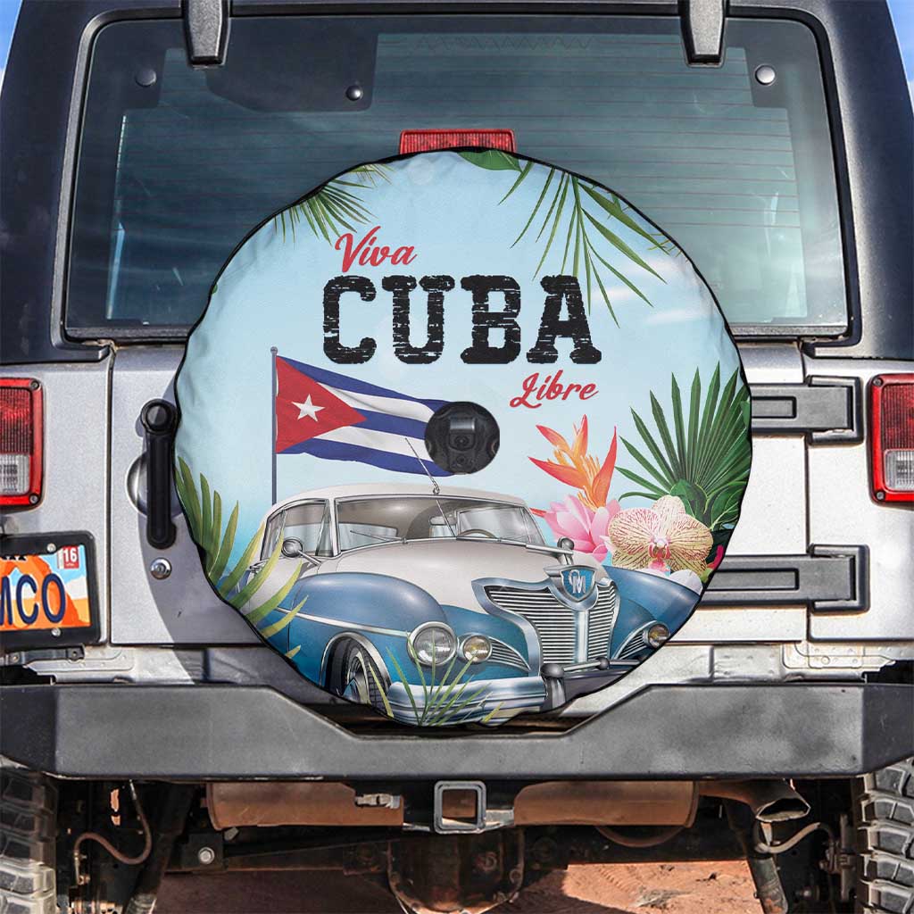 Viva Cuba Libre Spare Tire Cover Libre Car Tropical Style - Wonder Print Shop