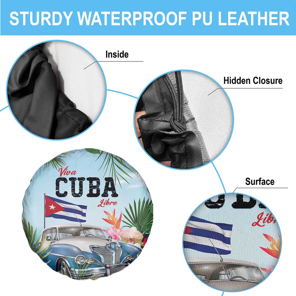 Viva Cuba Libre Spare Tire Cover Libre Car Tropical Style - Wonder Print Shop