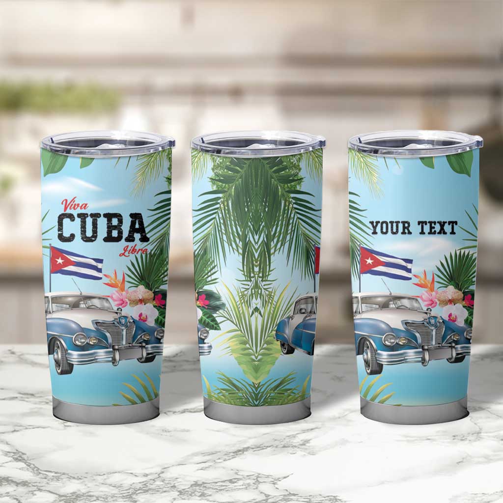 Personalized Viva Cuba Libre Tumbler Cup Libre Car Tropical Style - Wonder Print Shop