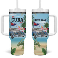Personalized Viva Cuba Libre Tumbler With Handle Libre Car Tropical Style - Wonder Print Shop