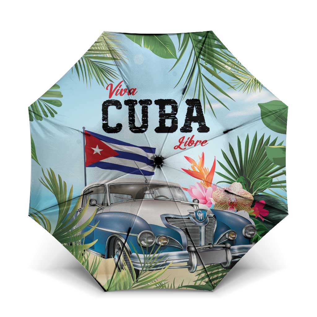 Viva Cuba Libre Umbrella Libre Car Tropical Style - Wonder Print Shop