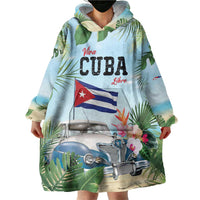 Personalized Viva Cuba Libre Wearable Blanket Hoodie Libre Car Tropical Style - Wonder Print Shop