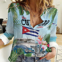 Personalized Viva Cuba Libre Women Casual Shirt Libre Car Tropical Style - Wonder Print Shop