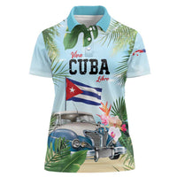 Personalized Viva Cuba Libre Women Polo Shirt Libre Car Tropical Style - Wonder Print Shop