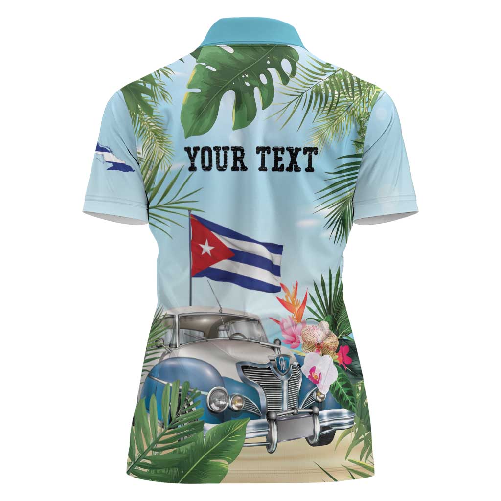 Personalized Viva Cuba Libre Women Polo Shirt Libre Car Tropical Style - Wonder Print Shop