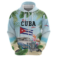 Personalized Viva Cuba Libre Zip Hoodie Libre Car Tropical Style - Wonder Print Shop