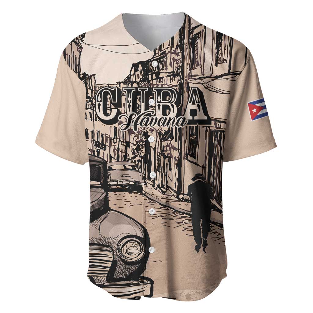 Personalized Cuba Havana Baseball Jersey Libre Car Retro Style - Wonder Print Shop