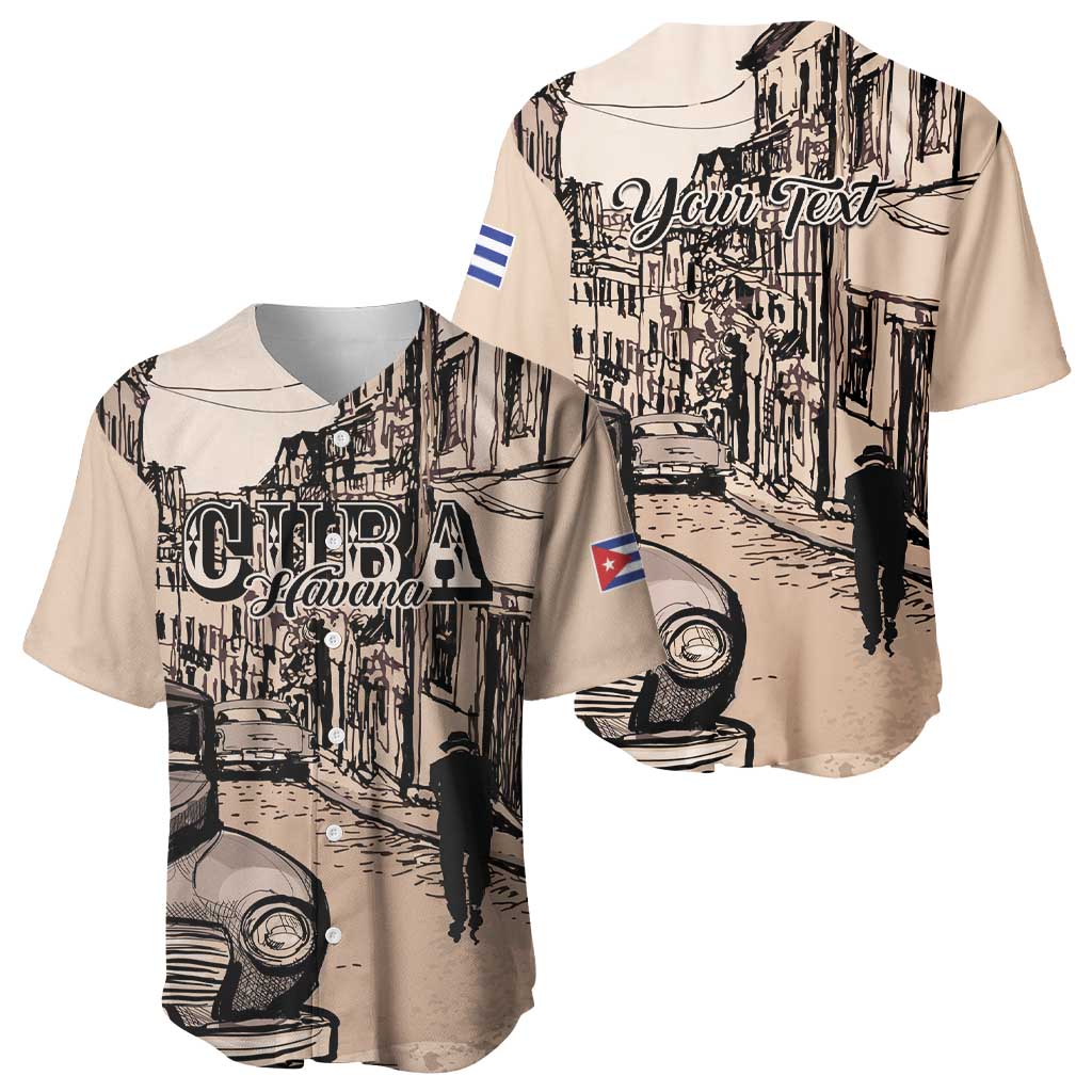 Personalized Cuba Havana Baseball Jersey Libre Car Retro Style - Wonder Print Shop