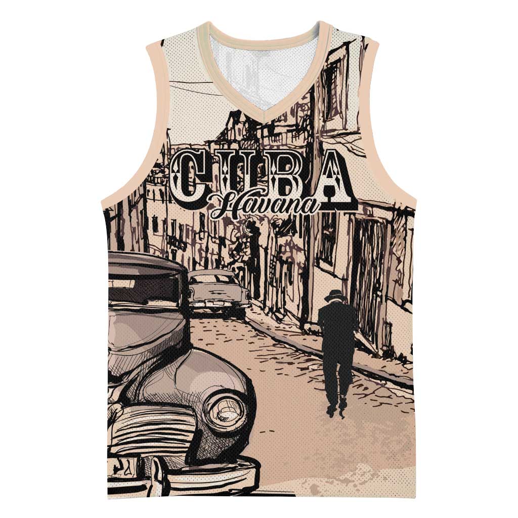 Personalized Cuba Havana Basketball Jersey Libre Car Retro Style - Wonder Print Shop