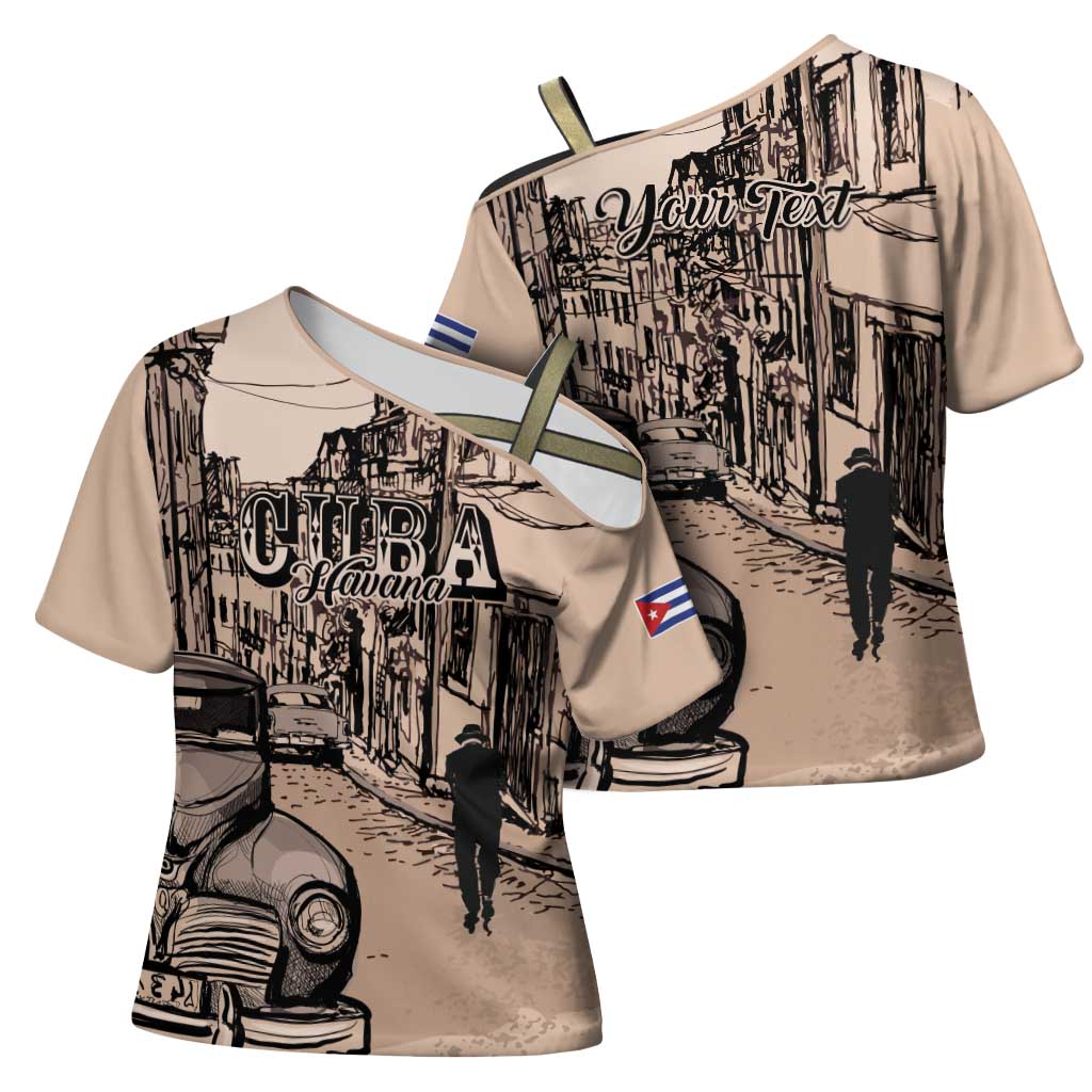 Personalized Cuba Havana Cross Shoulder Shirt Libre Car Retro Style - Wonder Print Shop
